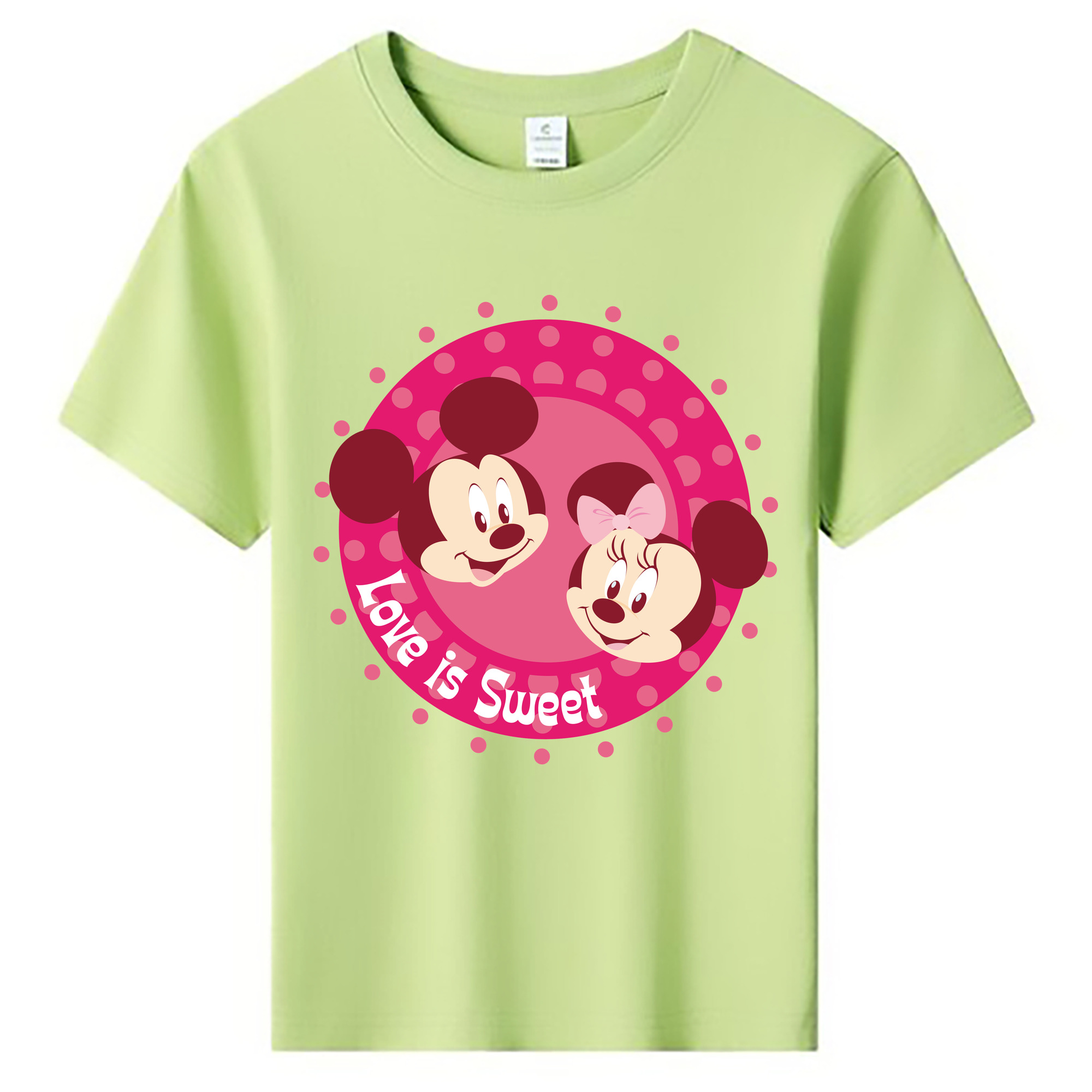 ミッキーマウス Mickey Mouse 綿100％キッズTシャツ（フロントプリント）